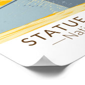 自由国民記念碑ヴィンテージ ポスター (角)