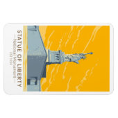 自由国民記念碑ヴィンテージ マグネット (横)