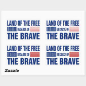 自由地の勇者(ステッカー) 長方形シール (シート)