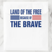 自由地の勇者(ステッカー) 長方形シール (バッグ)