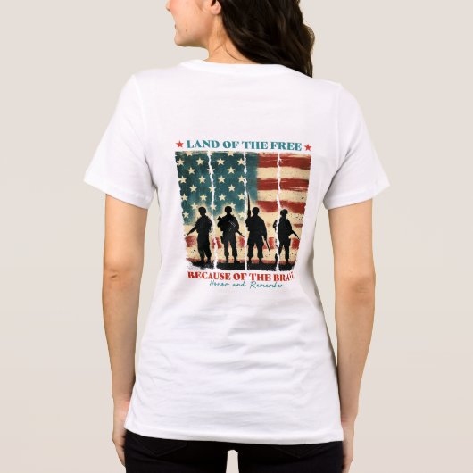 自由地の勇者 トライブレンドTシャツ (裏面)