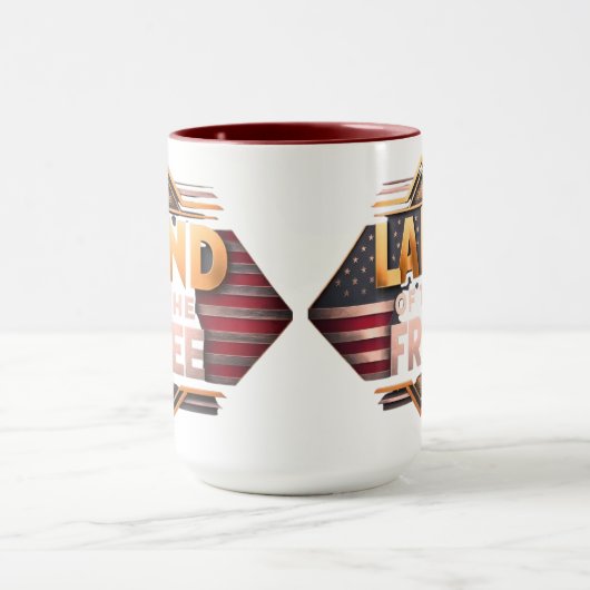 自由地 マグカップ (中央)