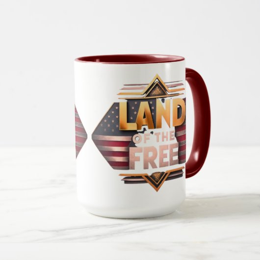 自由地 マグカップ (正面右)