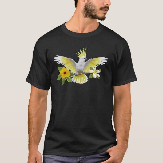 自由奔放なオウム Tシャツ (正面)