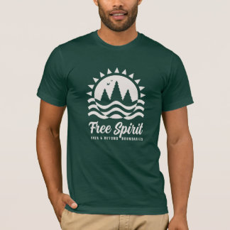 自由奔放な魂の川のTシャツ Tシャツ