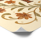 自由奔放ボヘミアン肯定引用文アート ポスター (角)