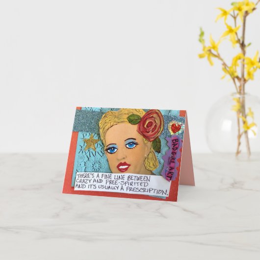 自由奔放間のNOTECARD-THEREの微妙な一線 カード (黄色い花)