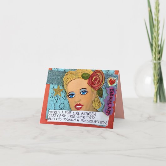 自由奔放間のNOTECARD-THEREの微妙な一線 カード (正面)