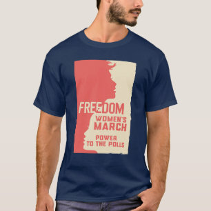 自由女性の行進の投票権 Tシャツ