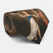 自由女性イーグルアメリカ国旗USA Freedom ネクタイ (ロール)