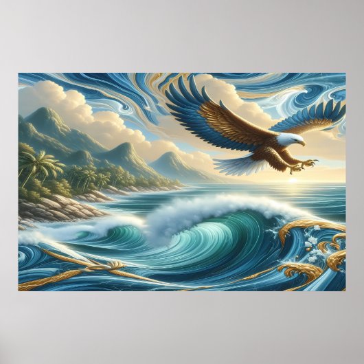 自由威厳のあるの鷲 ポスター (正面)