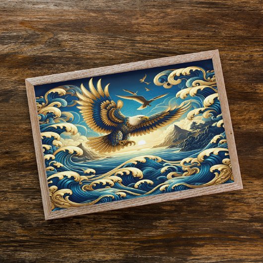 自由威厳のあるを誇らしげに示すワシ ポスター