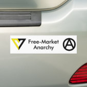 自由市場の無秩序のバンパーステッカー バンパーステッカー (車上)