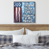 自由帆布の土地 キャンバスプリント (インサイチュ (寝室))