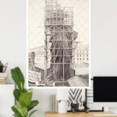 自由建築 ポスター (ホームオフィス)