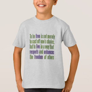 自由引用文シャツとジャケット Tシャツ