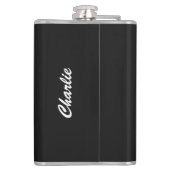 自由引用文名前をカスタムするフラスコ フラスク (裏面)