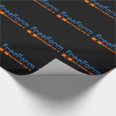 自由形式のデザインのロゴ ラッピングペーパー (角)