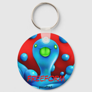 自由形式の幸せなKeychain キーホルダー