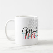 自由得か？空感謝してい兵 コーヒーマグカップ (左)