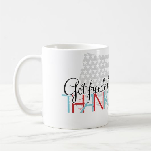 自由得か?船感謝してい員 コーヒーマグカップ (左)