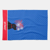 自由得か？黒犬キッチンタオル キッチンタオル (横)