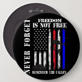 自由忘れは自由ではない退役軍人記念d 缶バッジ (正面&裏面)