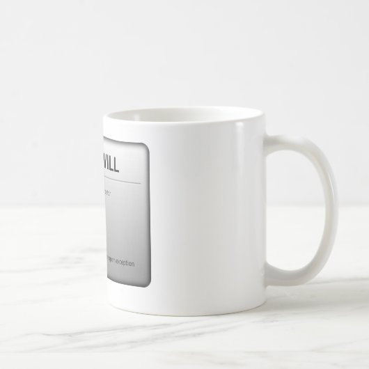 自由意志 コーヒーマグカップ (右)