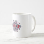 自由愛国花火ベクターTシャツデザイン_1 コーヒーマグカップ (正面右)