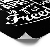 自由感動的引用文 ポスター (角)