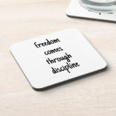 自由懸命プラスチックコースター コースター (左側)