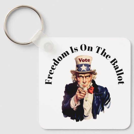 自由投票は2026年 キーホルダー (正面)