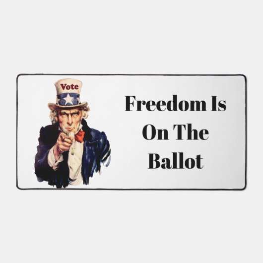 自由投票は2026年 デスクマット (正面)