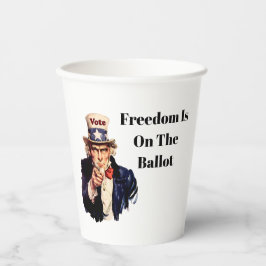 自由投票は2026年 紙コップ