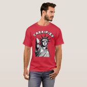 自由政治抗議像の文字化け Tシャツ (正面フル)