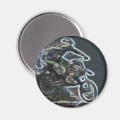 自由時間，モトクロス マグネット (正面/裏面)