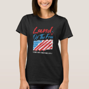 自由条件の土地はフラグDを適用する Tシャツ