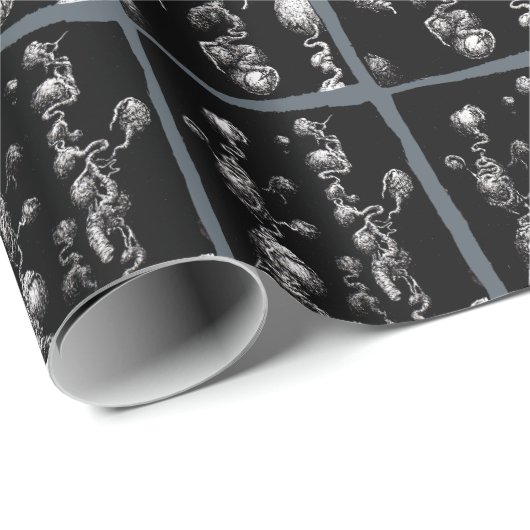 自由浮遊オーガニック収差 ラッピングペーパー (ロールコーナー)