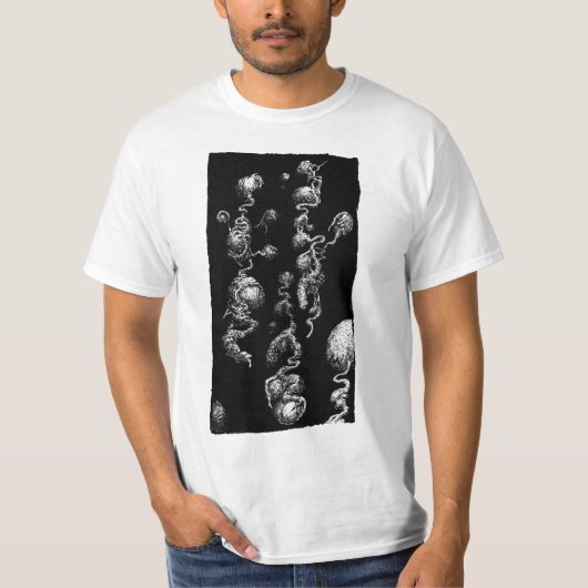 自由浮遊オーガニック収差 Tシャツ (正面)