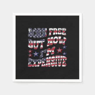 自由生まれだが今は高価なクラシック スタンダードカクテルナプキン