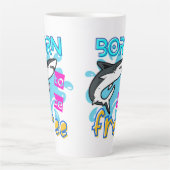 自由生まれになる カフェラテマグ (正面)