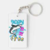 自由生まれになる キーホルダー (裏面)