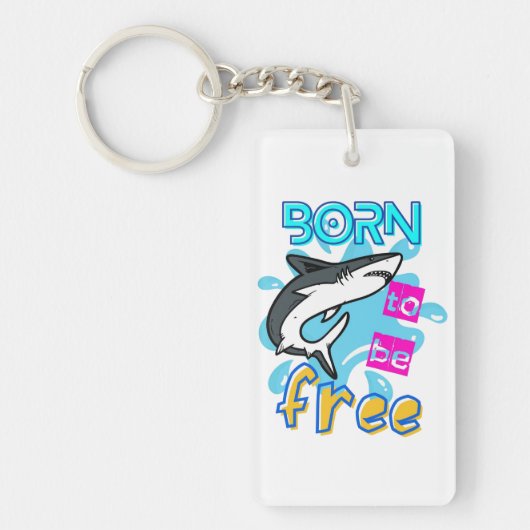 自由生まれになる キーホルダー (正面)