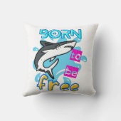 自由生まれになる クッション (裏面)