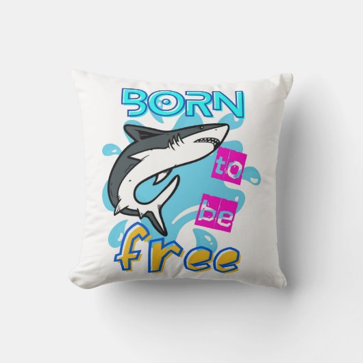 自由生まれになる クッション (正面)