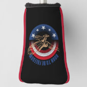 自由生まれになる |ゴルフパターヘッドカバー ゴルフヘッドカバー (回転90)