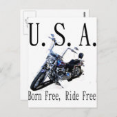 自由生まれに乗れる ポストカード (正面/裏面)