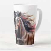 自由生まれ愛国の馬 カフェラテマグ (右アングル)