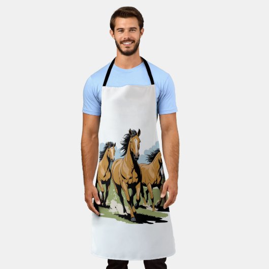 自由生まれ馬 エプロン (着用した状態)