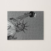 自由白黒像ニューヨーク ジグソーパズル (横)